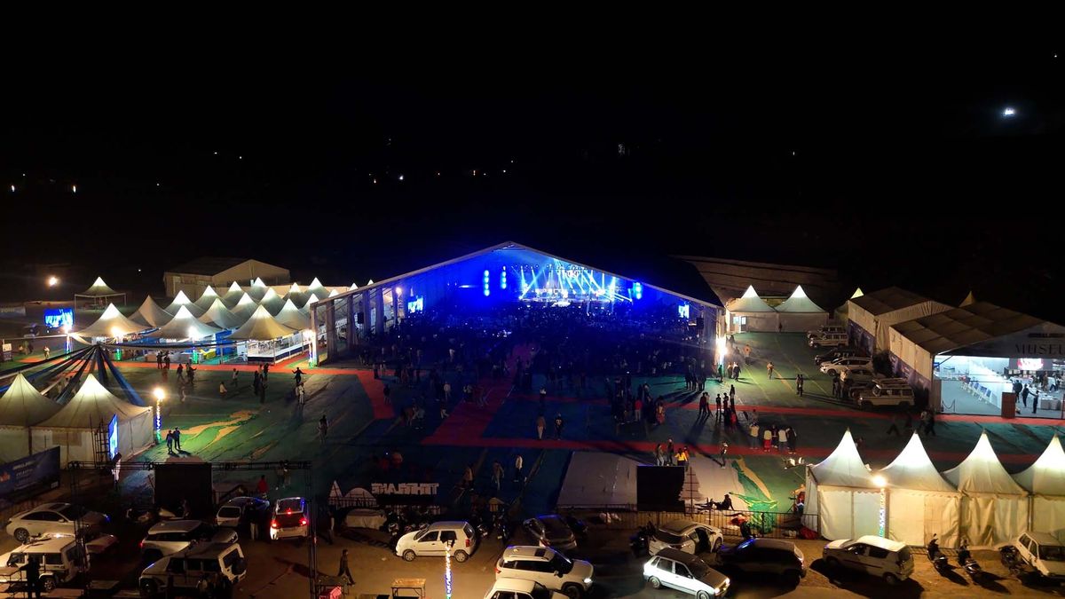 Packed crowd at the Himalayan O2 main stage