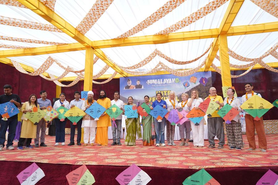 Kite festival on stage