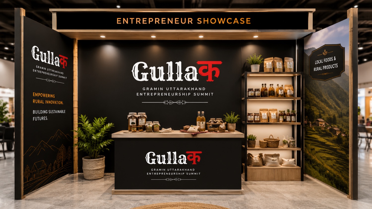 Entrepreneur showcase booth