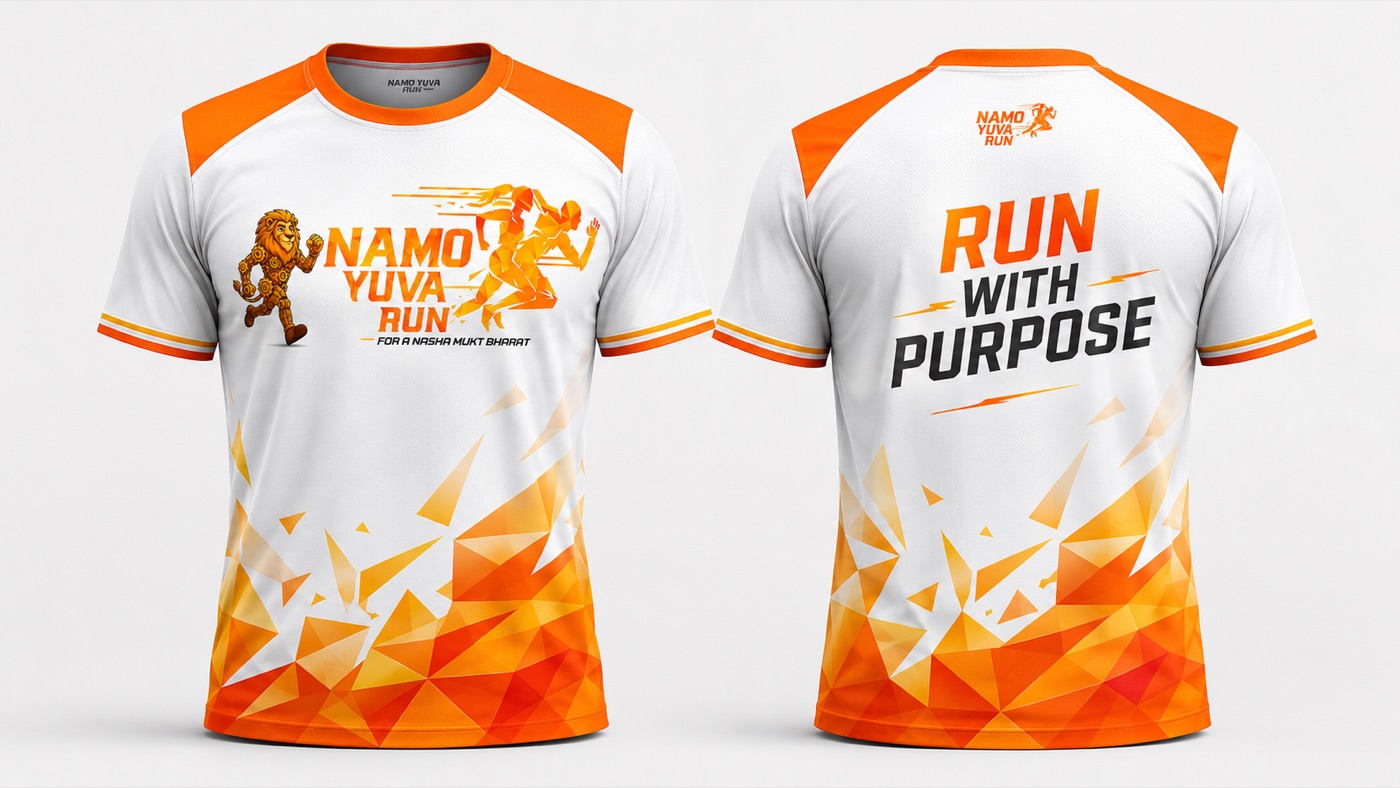 NaMo Yuva Run event t-shirt
